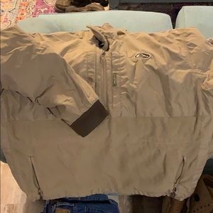 Drake large khaki 1/4  zip jacket